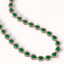64.01 CTW Emerald & Diamond Halo Necklace 10K Rose Gold - 2
