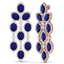 26.15 CTW Royalty Sapphire & VS Diamond Earrings 18K - 2