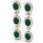 24.52 CTW Royalty Emerald & VS Diamond Earrings 18K