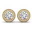 4 CTW Certified VS/SI Diamond Art Deco Stud Earrings