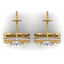 4 CTW Certified VS/SI Diamond Art Deco Stud Earrings - 3