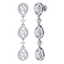 4.45 CTW Royalty Designer VS/SI Diamond Earrings 18K - 3