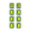 17.81 CTW Peridot & Diamond Halo Earrings 10K White