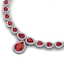51.41 CTW Royalty Ruby & VS Diamond Necklace 18K White - 2