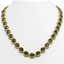 41.6 CTW Tourmaline & Diamond Halo Necklace 10K Yellow
