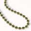 41.6 CTW Tourmaline & Diamond Halo Necklace 10K Yellow - 2