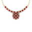 30.70 CTW Royalty Ruby & VS Diamond Necklace 18K Yellow