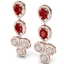 9.75 CTW Royalty Designer Ruby & VS Diamond Earrings - 2