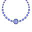 55.84 CTW Royalty Tanzanite & VS Diamond Necklace 18K - 2