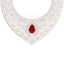 63.93 CTW Royalty Ruby & VS Diamond Necklace 18K Rose - 2