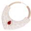 63.93 CTW Royalty Ruby & VS Diamond Necklace 18K Rose - 3