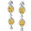 12.21 CTW Royalty Canary Citrine & VS Diamond Earrings