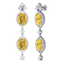 12.21 CTW Royalty Canary Citrine & VS Diamond Earrings - 2