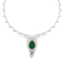 23.43 CTW Royalty Emerald & VS Diamond Necklace 18K