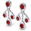 25.08 CTW Royalty Designer Ruby & VS Diamond Earrings - 2