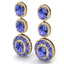 33.72 CTW Royalty Tanzanite & VS Diamond Earrings 18K - 2