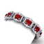 43.87 CTW Royalty Ruby & VS Diamond Bracelet 18K White
