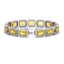 34.91 CTW Fancy Citrine & Diamond Halo Bracelet 10K - 2