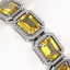 34.91 CTW Fancy Citrine & Diamond Halo Bracelet 10K - 3