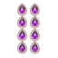 10.85 CTW Amethyst & Diamond Halo Earrings 10K Rose