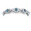 12 CTW SI/I Intense Blue And White Diamond Bracelet 18K - 2
