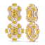29.21 CTW Royalty Canary Citrine & VS Diamond Earrings - 3