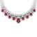 56.94 CTW Royalty Ruby & VS Diamond Necklace 18K White