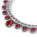 56.94 CTW Royalty Ruby & VS Diamond Necklace 18K White - 2