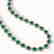 64.01 CTW Emerald & Diamond Halo Necklace 10K White - 2