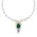 23.43 CTW Royalty Emerald & VS Diamond Necklace 18K