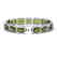 36.51 CTW Tourmaline & Diamond Halo Bracelet 10K White - 2