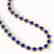 64.01 CTW Sapphire & Diamond Halo Necklace 10K Yellow - 2