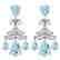 11.35 CTW Royalty Sky Topaz & VS Diamond Earrings 18K