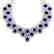 81 CTW Royalty Sapphire & VS Diamond Necklace 18K Rose