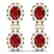 8.98 CTW Royalty Designer Ruby & VS Diamond Earrings