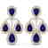 29.23 CTW Royalty Sapphire & VS Diamond Earrings 18K