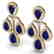 29.23 CTW Royalty Sapphire & VS Diamond Earrings 18K - 2