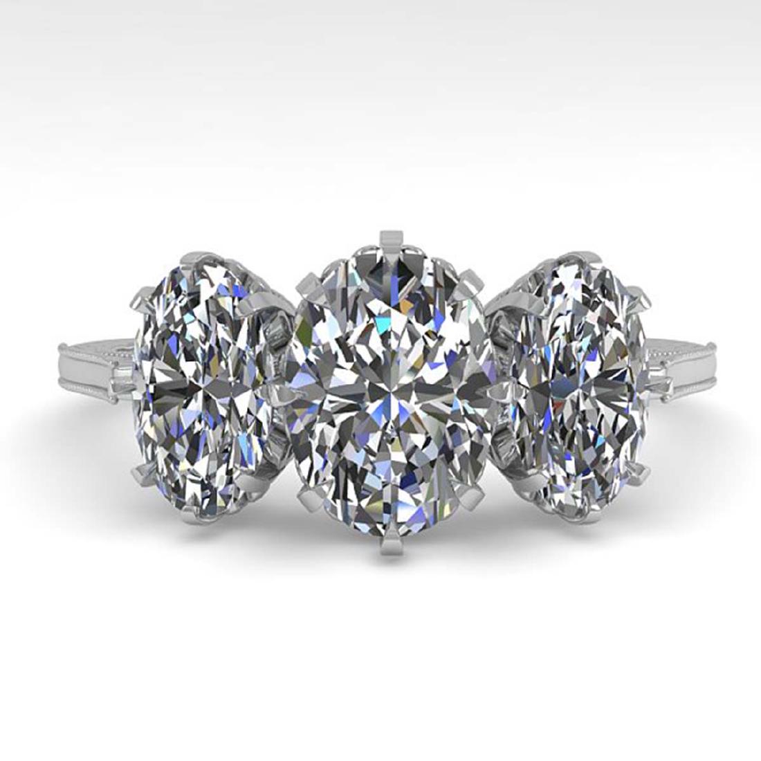 2 CTW Solitaire Past Present Future VS/SI Oval Cut: REF-414F2N - SKU:35781 ---- 2 CTW Solitaire Past Present Future VS/SI Oval Cut Diamond Ring 18K White Gold Luxury Designer Brand Ring Appraised at $22,100 Certificate Number US35781 18k White gold, Ri