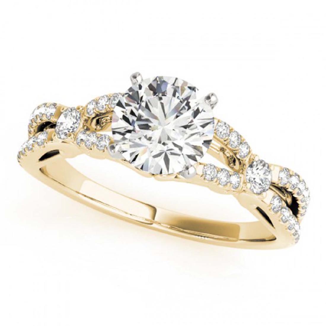 1.35 CTW Certified VS/SI Diamond Solitaire Ring 18K: REF-376W2F - SKU:27842 ---- 1.35 CTW Certified VS/SI Diamond Solitaire Ring 18K Yellow Gold Luxury Designer Brand Ring Appraised at $18,600 Certificate Number US27842 18k Yellow gold, Ring Size is 7, 