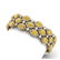 43.84 CTW Canary Citrine & VS Diamond Bracelet 18K Gold - 2