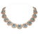 97.3 ctw Aquamarine & Diamond Necklace 18K Rose Gold -