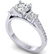 1.75 ctw Certified VS/SI Diamond 3 Stone Ring 18k White - 2