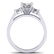 1.75 ctw Certified VS/SI Diamond 3 Stone Ring 18k White - 3