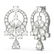 14 ctw Diamond Earrings 18K White Gold - REF-2519Y6X - 2
