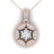 1.5 ctw VS/SI Diamond Art Deco Stud Necklace 18k Rose