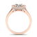 2.2 ctw Certified VS/SI Diamond Art Deco Micro Halo - 3