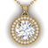 2 ctw VS/SI Diamond Art Deco Micro Halo Necklace 18k