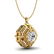 0.75 ctw VS/SI Diamond Art Deco Stud Necklace 18k - 3