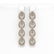 6.01 ctw Pear Cut Diamond Micro Pave Earrings 18K Rose