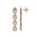 6.01 ctw Pear Cut Diamond Micro Pave Earrings 18K Rose - 2
